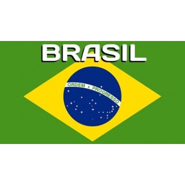 Serviette de plage Brazil Drapeau du Brésil 75 cm / 150 cm