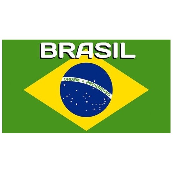 Serviette de plage Brazil Drapeau du Brésil 75 cm / 150 cm