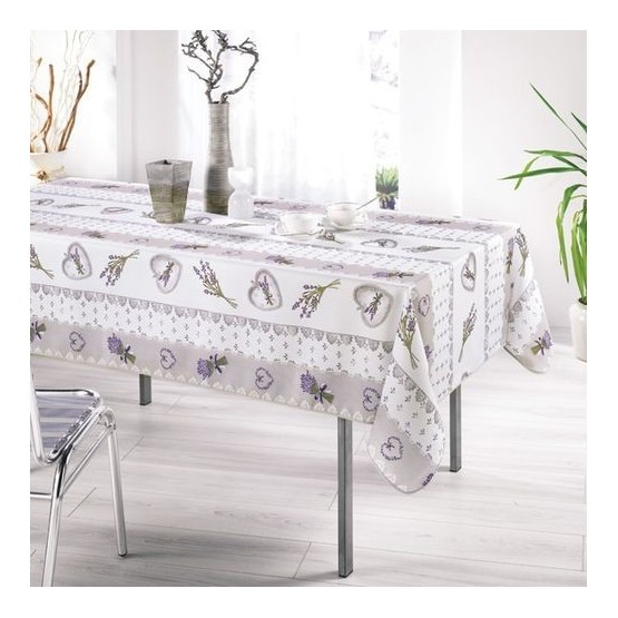 Nappe  charme naturel 2m50/1m48 anti tache infroissable