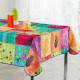 nappe 94757, multicolore, antitache, polyester, rectangulaire,