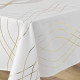 nappe-ronde-180cm-blanc-or-elona-polyester-antitache-infroissable