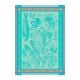 torchon-jacquard-fruits-de -mer-bleu-turquoise-50x70cm-coton