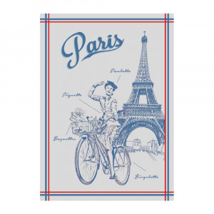 torchon-rectangle-coton-tissé-jacquard-PAULETTE-paris-tour -Eiffel-vélo