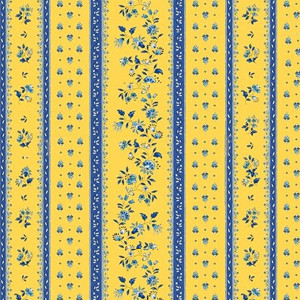 tissu-provençale-coton-figuerolles-jaune-bleu-rayure