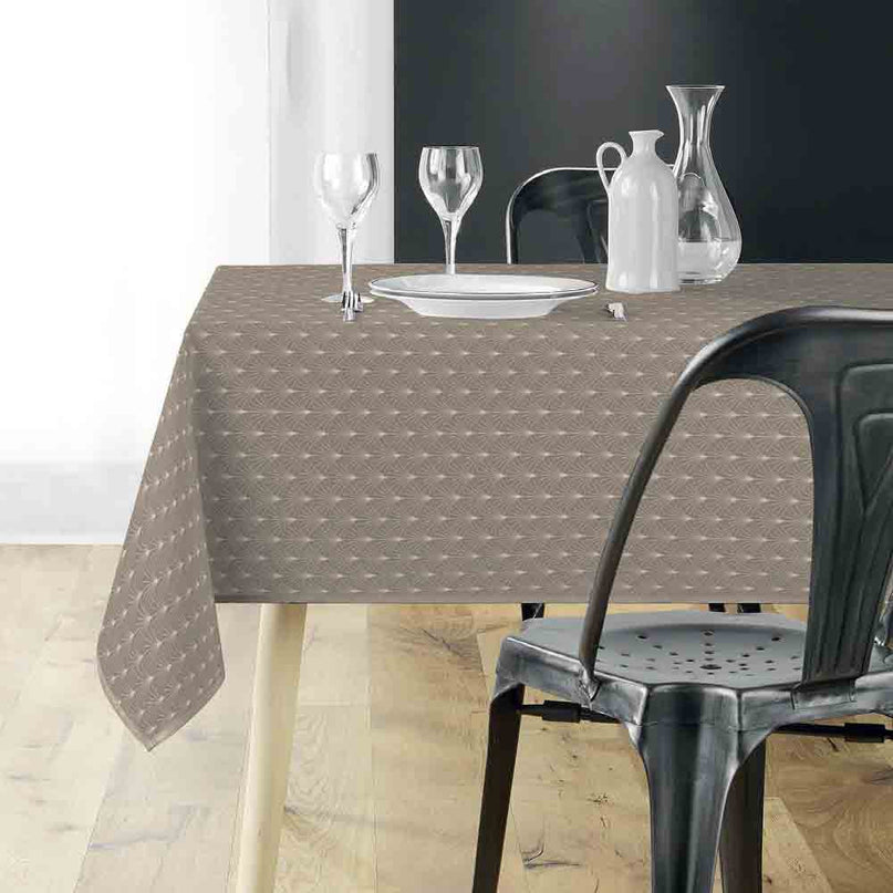 Nappe rectangle 200 x 150 cm Lutecia Naturel – Polyester antitache et infroissable
