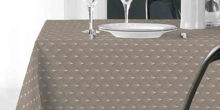 Nappe rectangle 200 x 150 cm Lutecia Naturel – Polyester antitache et infroissable