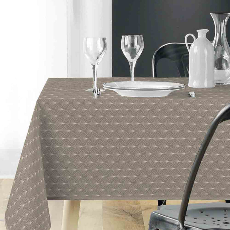 Nappe rectangle 200 x 150 cm Lutecia Naturel – Polyester antitache et infroissable
