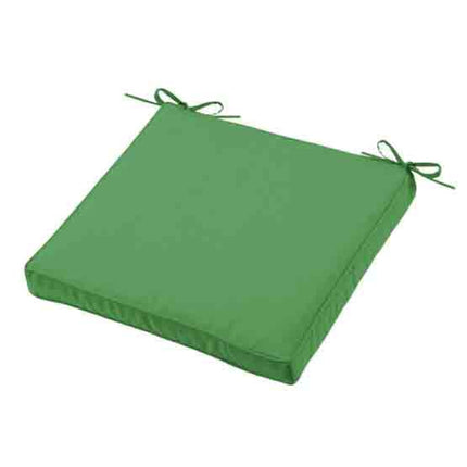 Coussin de chaise carré HAWAI couleur vert 40 x 40 x 5 cm Déhoussable Extérieur Imperméable antitache