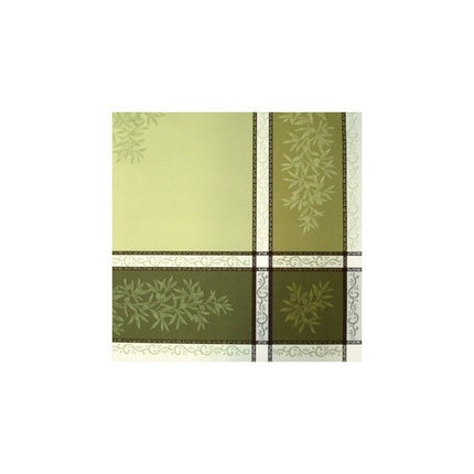 Serviette jacquard olive vert