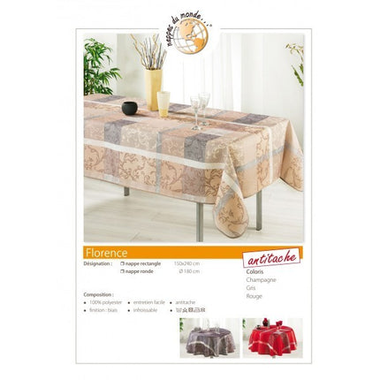 Nappe Florence 2m40/1m50 anti tache infroissable