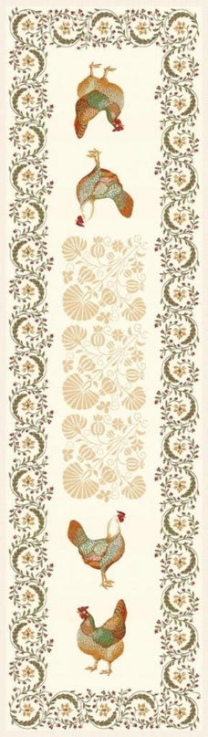 Chemin de table jacquard chanteclair 1m 70 / 50 cm