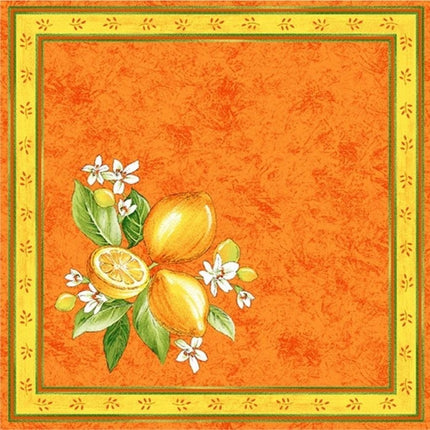 Serviette citron orange