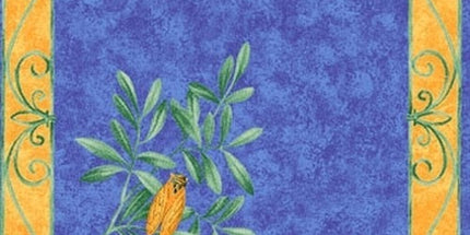 Serviette Cigale bleue