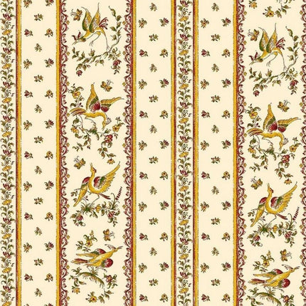 Nappe  faïence de Moustiers  rose coton 1m50/1m20