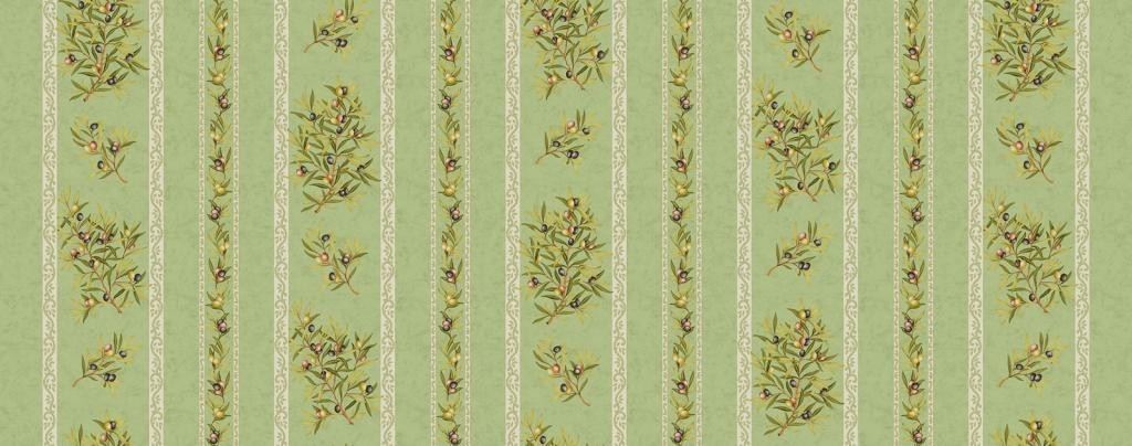 Nappe clos des oliviers vert coton enduit 1m50/1m20
