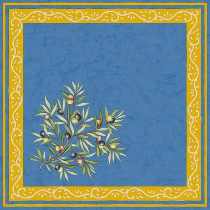 Serviette Clos des oliviers bleu