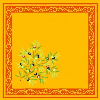 Serviette Clos des oliviers jaune
