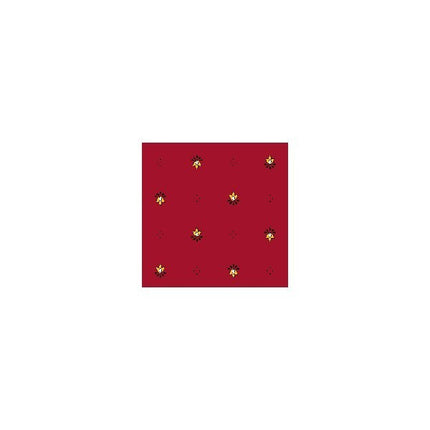 Nappe  coton enduit plastifiée ramatuelle rouge 2 m / 1m50