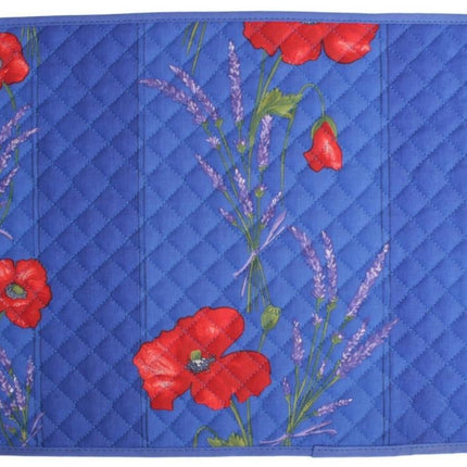 Set de table coquelicot lavande bleu