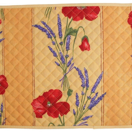 Set de table coquelicot lavande jaune