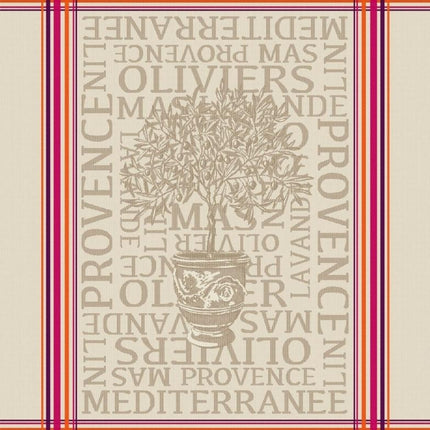 Lot de 3 Torchons coton tissé Jacquard ravel