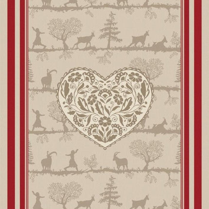 Lot de 3 Torchons coton tissé Jacquard Promenade