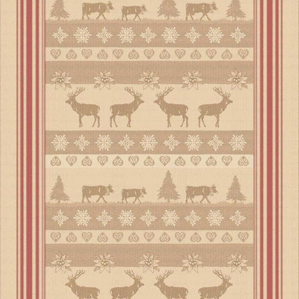Lot de 3 Torchons coton tissé Jacquard beaufort