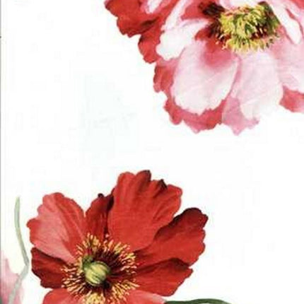 Nappe Carrée voile Organza pavot rouge