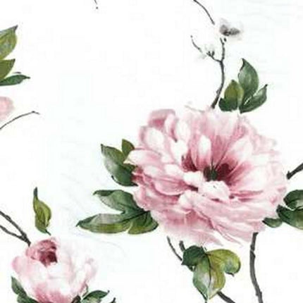 Nappe Rectangulaire Organza voile rosier grimpant rose 2m40/1m40