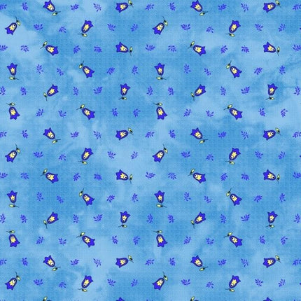 Nappe coton enduit  plastifiée tradition bleu  2m50 / 1m55