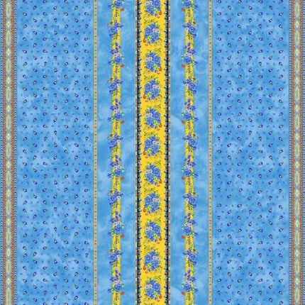 Nappe coton tradition bleu 2m50/1m55