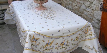 Nappe Faïence de Moustiers Bleu 2m50/1m60