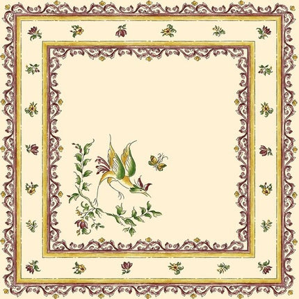 Nappe Faïence de Moustiers Rose 2m50/1m60