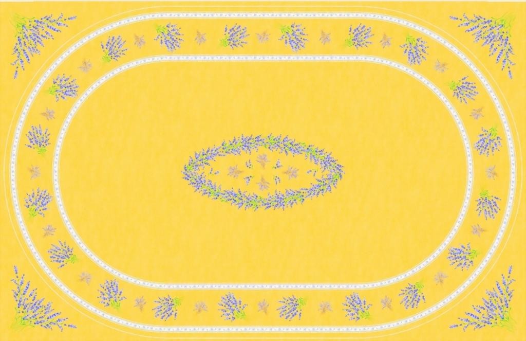 Nappe coton valensole jaune 2m50/1m55
