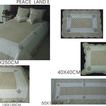 Couvre Lit en Bouti 2m30 /2m50  peaceland lavande