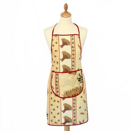 Tablier polyester  bouquet de blé paille