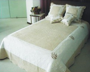 Couvre Lit en Bouti 2m30 /2m50  peaceland lavande