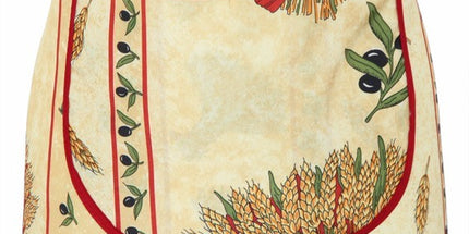Tablier polyester  bouquet de blé paille