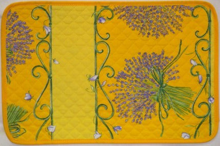 Set de table lavande jaune 30 cm/45cm