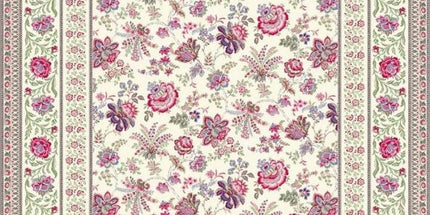 Nappe carrée jacquard  garance fushia bleu   1m45/1m45