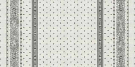 Nappe 160cm x 260 cm Jacquard Bastide gris traité téflon