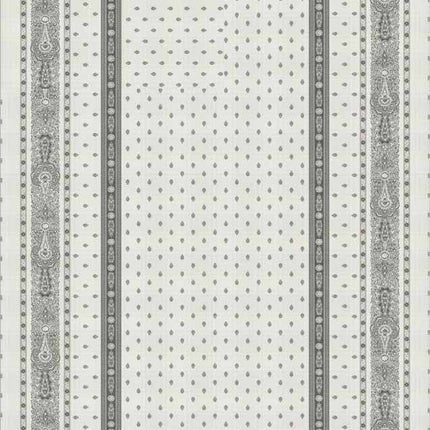 Nappe 160cm x 260 cm Jacquard Bastide gris traité téflon