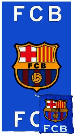 Serviette de plage FCB sac CLUB de football Barcelone  75 cm / 150 cm