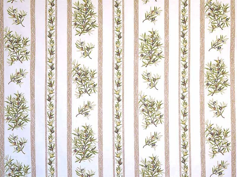 Nappe clos des oliviers écru  2m /1m50  ENDUT PLASTIFIE