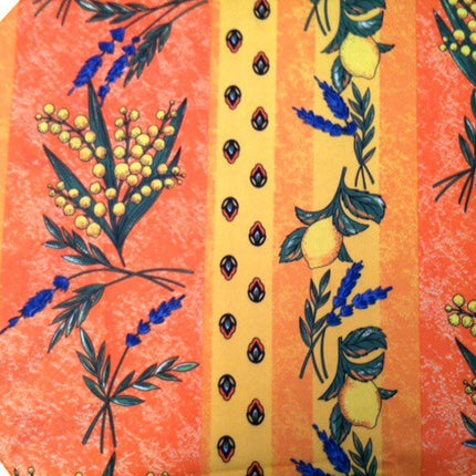 Nappe mimosa citron lavande orange 1m80 anti tache infroissable