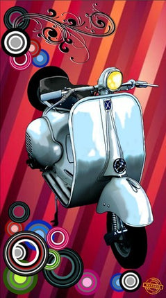 Serviette de plage vespa 100 cm / 180 cm