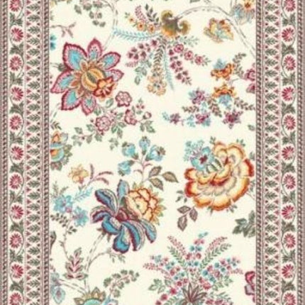 Chemin de table jacquard garance jaune bleu 1m 70 