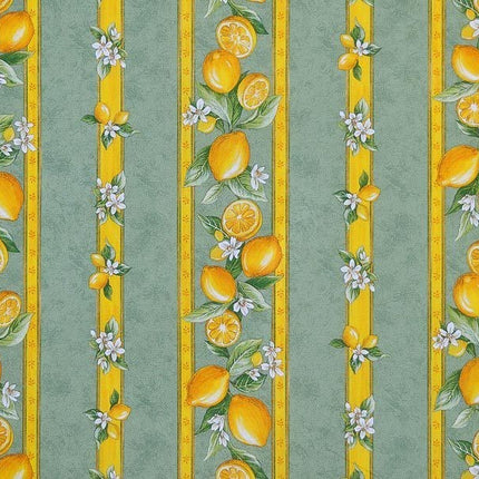 Nappe citron vert coton enduit plastifié 3m/1m55