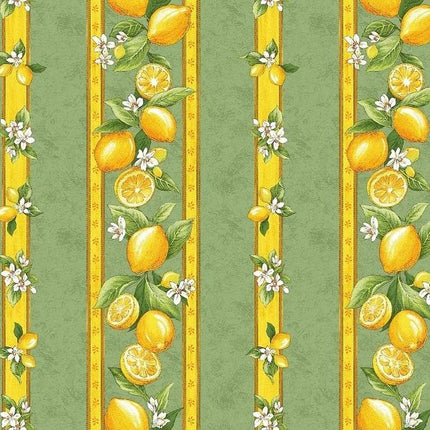 Nappe citron vert coton enduit plastifié 3m/1m55