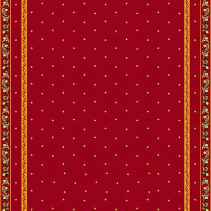 Nappe coton enduit  plastifiée ramatuelle rouge  2m50 / 1m55